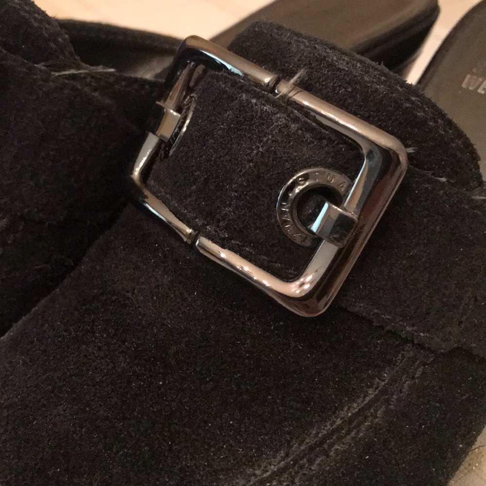 Authentic Stuart Weitzman Doubleagent Suede Mules - image 4